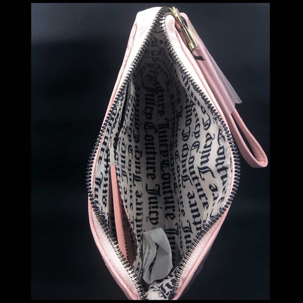 Juicy Couture Macaroon Word Play Logo Wristlet - Picture 10 of 16